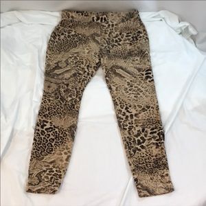 Chico’s pull on leopard pants